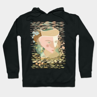 Abstract woman with flowers Hoodie